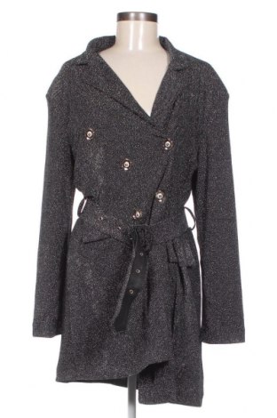 Γυναικείο παλτό Made In Italy, Μέγεθος L, Χρώμα Ασημί, Τιμή 6,33 €