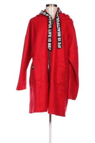 Γυναικείο παλτό Made In Italy, Μέγεθος XL, Χρώμα Κόκκινο, Τιμή 23,75 €