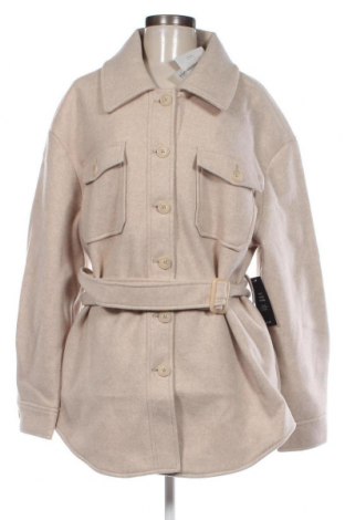 Дамско палто NA-KD, Размер L, Цвят Бежов, Цена 75,18 лв.