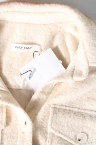 Дамско палто Naf Naf, Размер L, Цвят Екрю, Цена 148,05 лв.