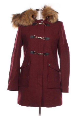 Дамско палто Naf Naf, Размер S, Цвят Червен, Цена 103,05 лв.