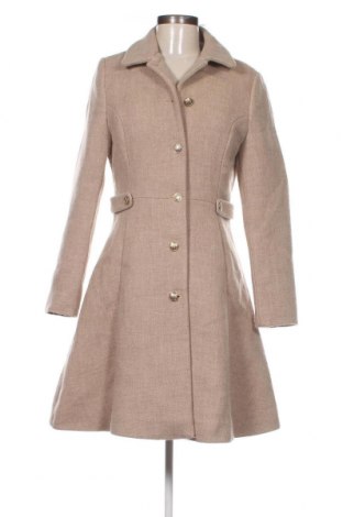 Дамско палто Naf Naf, Размер S, Цвят Бежов, Цена 173,04 лв.