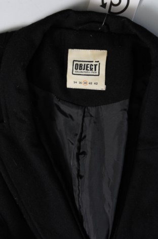 Γυναικείο παλτό Object, Μέγεθος M, Χρώμα Μαύρο, Τιμή 9,64 €