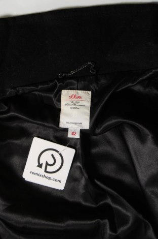 Γυναικείο παλτό S.Oliver, Μέγεθος L, Χρώμα Μαύρο, Τιμή 22,89 €