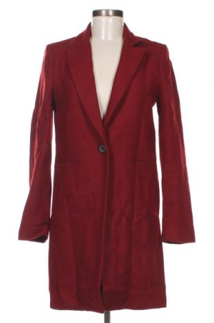 Дамско палто Zara, Размер S, Цвят Червен, Цена 27,50 лв.