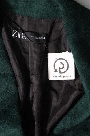 Damenmantel Zara, Größe XS, Farbe Grün, Preis 33,12 €