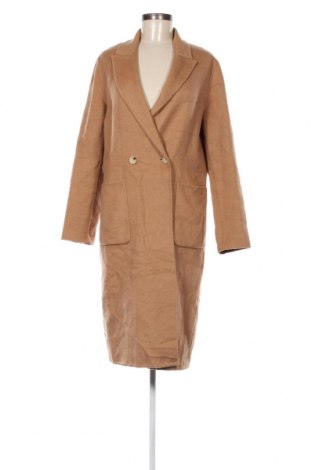 Дамско палто Zara, Размер M, Цвят Бежов, Цена 38,08 лв.