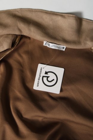 Дамско палто Zara, Размер L, Цвят Бежов, Цена 19,80 лв.