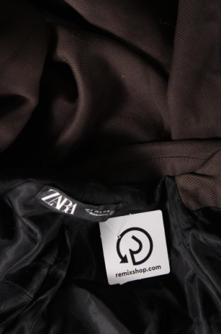 Дамско палто Zara, Размер S, Цвят Зелен, Цена 27,20 лв.