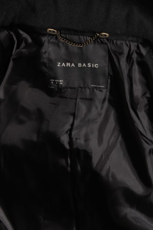 Дамско палто Zara, Размер S, Цвят Черен, Цена 31,96 лв.