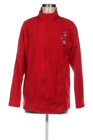Γυναικεία ζακέτα fleece, Μέγεθος XL, Χρώμα Κόκκινο, Τιμή 5,31 €