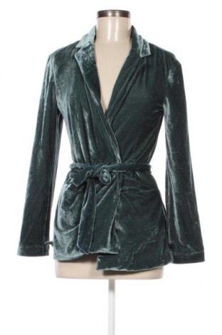Дамско сако Bershka, Размер XS, Цвят Зелен, Цена 11,44 лв.