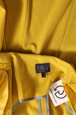 Дамско сако Marks & Spencer, Размер L, Цвят Жълт, Цена 31,10 лв.