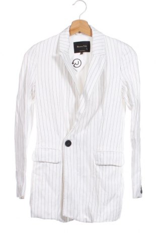 Дамско сако Massimo Dutti, Размер XS, Цвят Бял, Цена 74,51 лв.