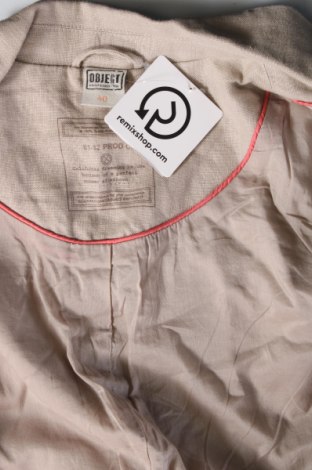 Γυναικείο σακάκι Object, Μέγεθος M, Χρώμα  Μπέζ, Τιμή 30,50 €