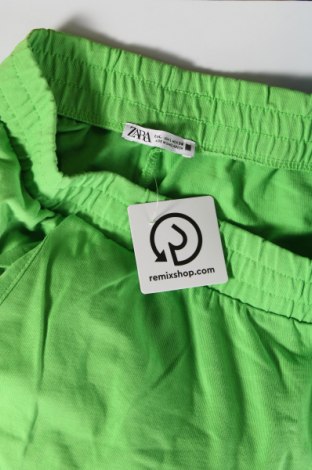 Pantaloni trening de femei Zara, Mărime L, Culoare Verde, Preț 127,98 Lei