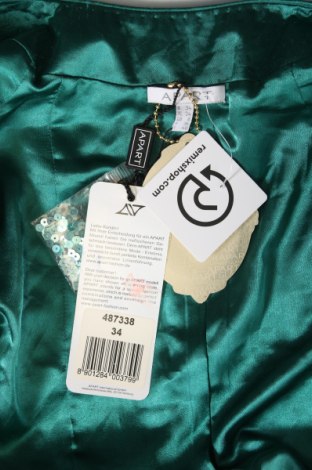 Γυναικείο μπουφάν Apart, Μέγεθος XS, Χρώμα Πράσινο, Τιμή 81,12 €