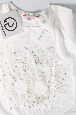 Детска блуза Bonpoint, Размер 4-5y/ 110-116 см, Цвят Бял, Цена 32,00 лв.