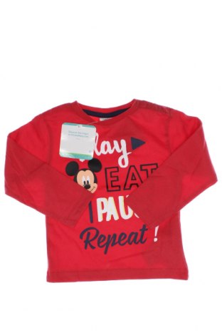 Детска блуза Disney, Размер 9-12m/ 74-80 см, Цвят Червен, Цена 9,90 лв.