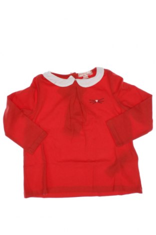 Детска блуза Du Pareil Au Meme, Размер 12-18m/ 80-86 см, Цвят Червен, Цена 9,90 лв.