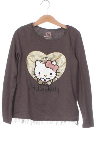 Dziecięca bluzka Hello Kitty By Sanrio, Rozmiar 7-8y/ 128-134 cm, Kolor Szary, Cena 23,24 zł