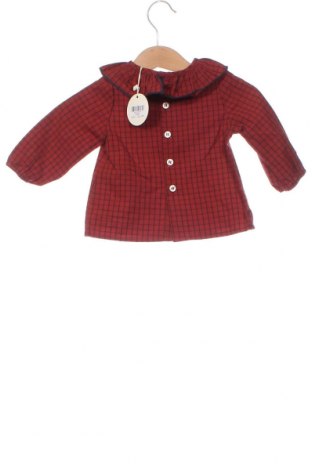 Детска блуза Lola Palacios, Размер 2-3m/ 56-62 см, Цвят Червен, Цена 9,72 лв.