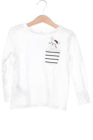 Kinder Shirt Mango, Größe 4-5y/ 110-116 cm, Farbe Weiß, Preis 5,23 €