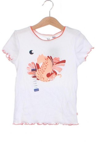 Kinder Shirt Okaidi, Größe 4-5y/ 110-116 cm, Farbe Weiß, Preis 9,28 €