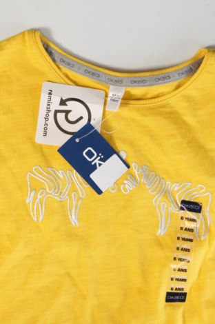 Kinder Shirt Okaidi, Größe 3-4y/ 104-110 cm, Farbe Gelb, Preis 9,28 €