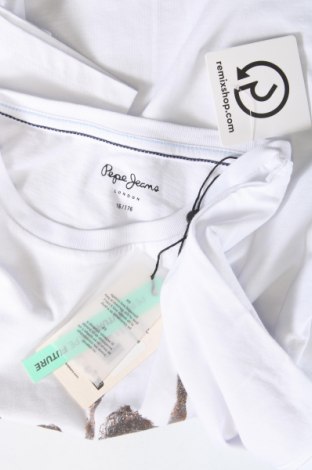 Детска блуза Pepe Jeans, Размер 15-18y/ 170-176 см, Цвят Бял, Цена 68,00 лв.