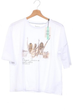 Kinder Shirt Pepe Jeans, Größe 15-18y/ 170-176 cm, Farbe Weiß, Preis 15,77 €