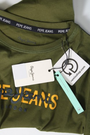 Детска блуза Pepe Jeans, Размер 11-12y/ 152-158 см, Цвят Зелен, Цена 27,20 лв.