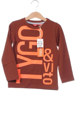 Bluză pentru copii Tygo & Vito, Mărime 2-3y/ 98-104 cm, Culoare Maro, Preț 53,68 Lei