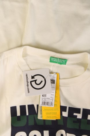 Kinder Shirt United Colors Of Benetton, Größe 11-12y/ 152-158 cm, Farbe Weiß, Preis 26,29 €