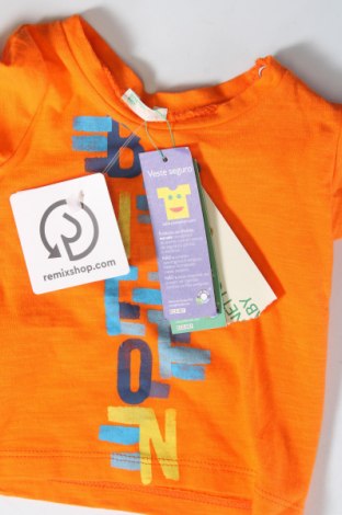 Kinder Shirt United Colors Of Benetton, Größe 1-2m/ 50-56 cm, Farbe Orange, Preis 5,26 €