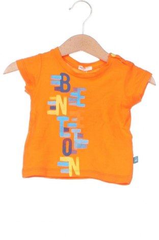 Kinder Shirt United Colors Of Benetton, Größe 1-2m/ 50-56 cm, Farbe Orange, Preis 5,26 €