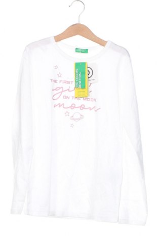 Детска блуза United Colors Of Benetton, Размер 8-9y/ 134-140 см, Цвят Бял, Цена 51,00 лв.