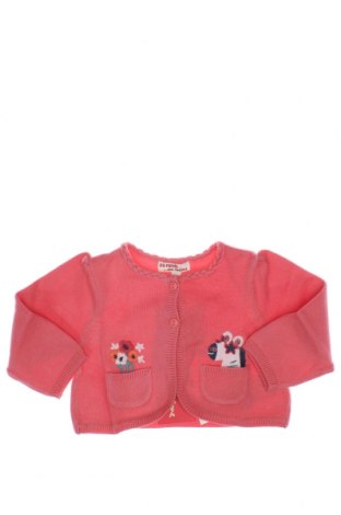 Детска жилетка Du Pareil Au Meme, Размер 3-6m/ 62-68 см, Цвят Розов, Цена 27,00 лв.