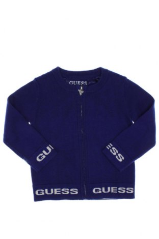 Pulover cu nasturi pentru copii Guess, Mărime 9-12m/ 74-80 cm, Culoare Albastru, Preț 97,90 Lei