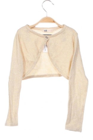 Kinder Strickjacke H&M, Größe 4-5y/ 110-116 cm, Farbe Golden, Preis 4,44 €