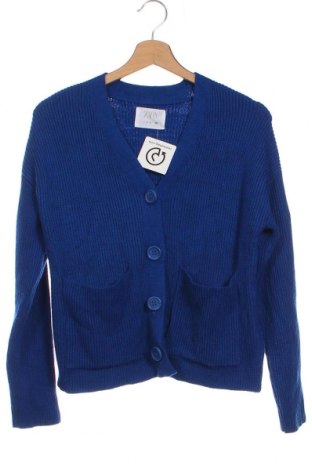 Kinder Strickjacke Zara, Größe 11-12y/ 152-158 cm, Farbe Blau, Preis 3,84 €