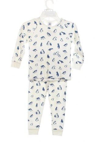 Kinder Pyjama  Petit Bateau, Größe 3-4y/ 104-110 cm, Farbe Weiß, Preis € 32,99