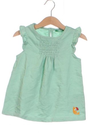 Детска рокля United Colors Of Benetton, Размер 18-24m/ 86-98 см, Цвят Зелен, Цена 27,73 лв.