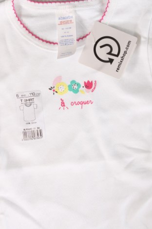 Kinder T-Shirt Absorba, Größe 4-5y/ 110-116 cm, Farbe Weiß, Preis 26,29 €