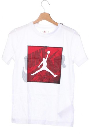 Kinder T-Shirt Air Jordan Nike, Größe 7-8y/ 128-134 cm, Farbe Weiß, Preis 30,41 €