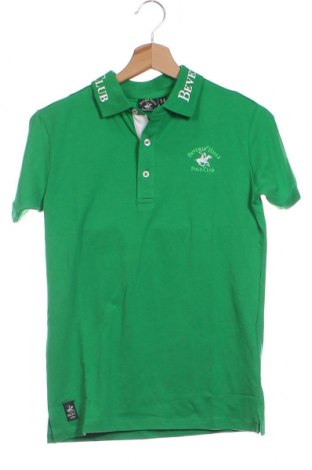 Детска тениска Beverly Hills Polo Club, Размер 14-15y/ 168-170 см, Цвят Зелен, Цена 33,00 лв.