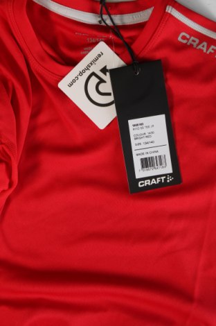 Kinder T-Shirt Craft, Größe 8-9y/ 134-140 cm, Farbe Rot, Preis 12,38 €