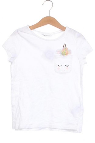 Kinder T-Shirt H&M, Größe 6-7y/ 122-128 cm, Farbe Weiß, Preis € 3,61