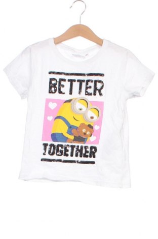 Kinder T-Shirt Minions, Größe 4-5y/ 110-116 cm, Farbe Weiß, Preis € 4,20