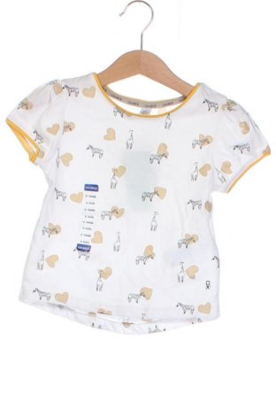 Tricou pentru copii Okaidi, Mărime 18-24m/ 86-98 cm, Culoare Alb, Preț 23,58 Lei